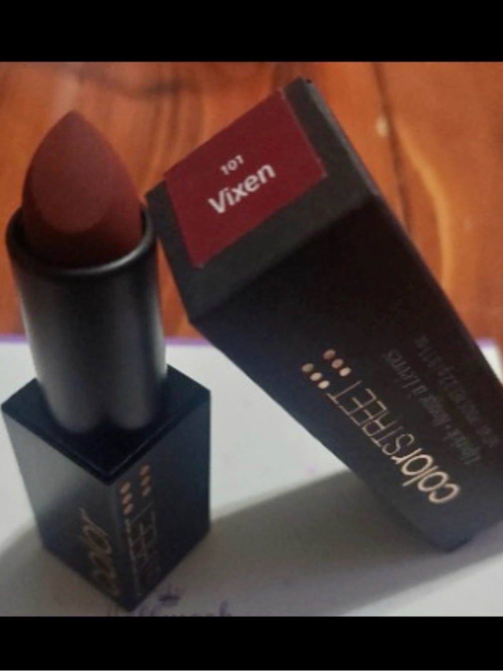Color Street Vixen Lipstick - Deep Burgundy Matte